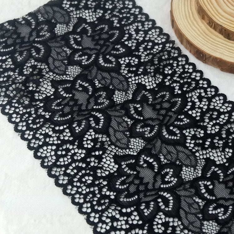 Wedding Stretch Lace Trim Material 15-22 cm LT0260-Lace Fabric Shop