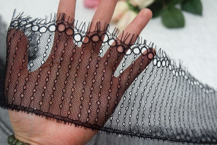 Eyelash Lace Trims Width 9-20 cm LT0123-Lace Fabric Shop