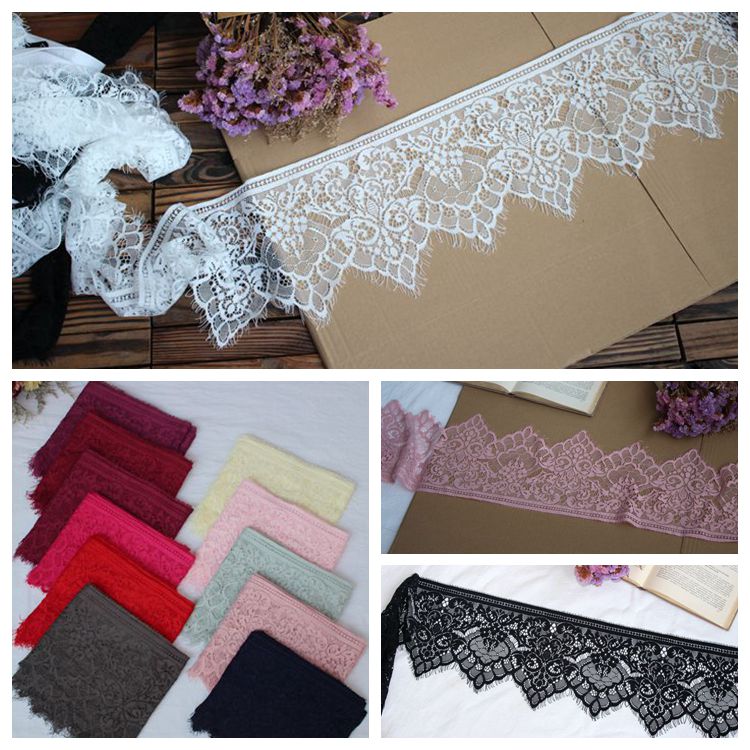 Chantilly Laces Trim 13 Colors Width 20 cm CL0073-Lace Fabric Shop