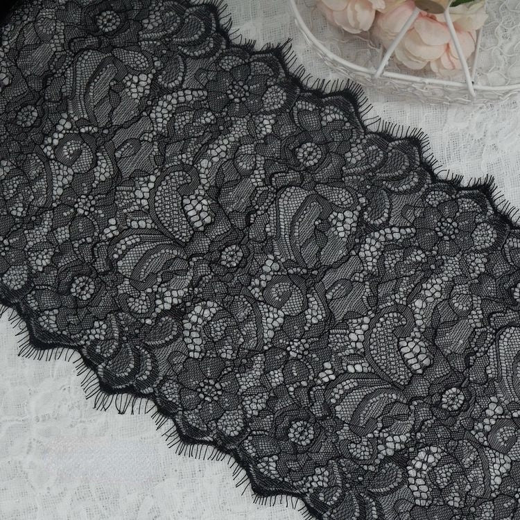 Chantilly Color Lace Width 24-33 cm CL0018-Lace Fabric Shop