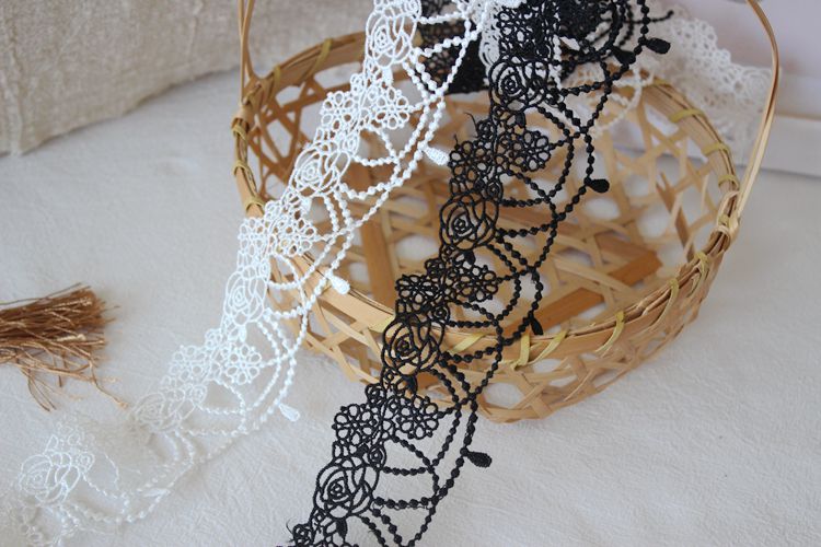 Butterfly Rose Love Lace Trim Width 2-5 cm LT0362-Lace Fabric Shop