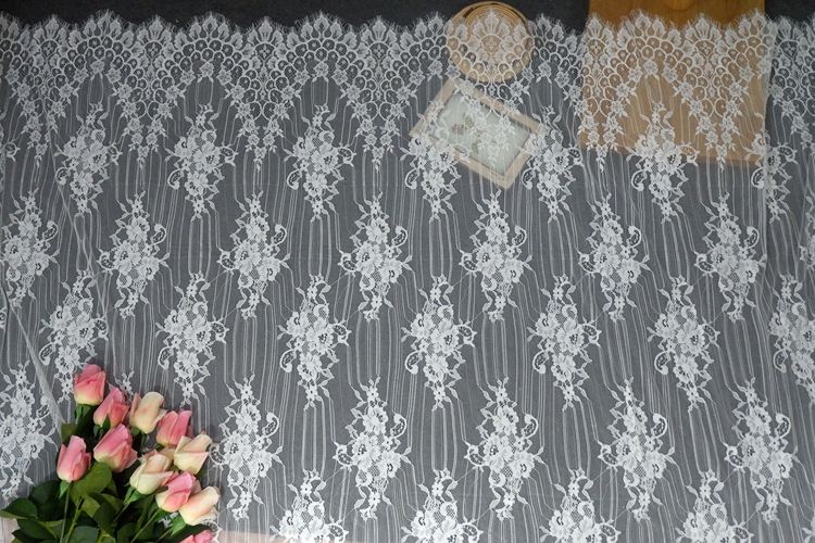 3D Chantilly Lace Width 150 cm CHL0035-Lace Fabric Shop