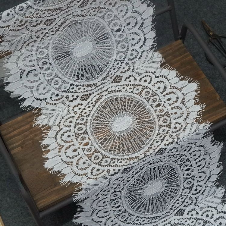 Eye Lace Trim Fabric Width 17-28 cm LT0208-Lace Fabric Shop