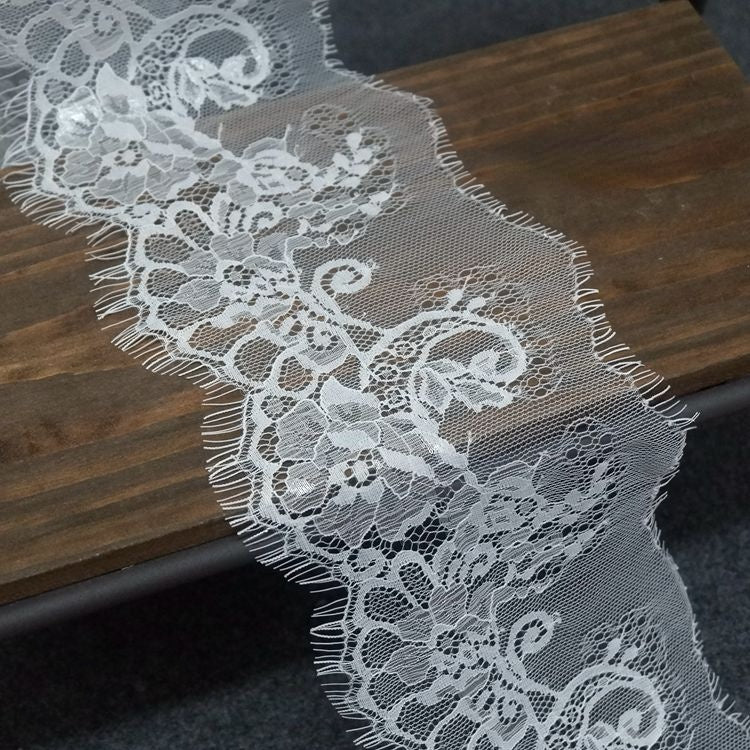 Chantilly Lace Trim Width 10-27 cm LT0016-Lace Fabric Shop