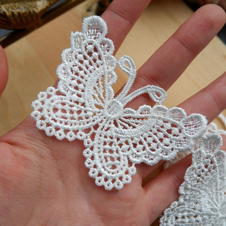 3D Floral Lace Trims Width 4-7 cm LT0136-Lace Fabric Shop