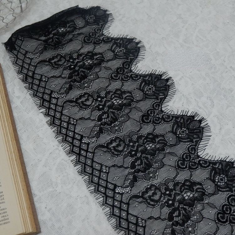 Gloss Lace Trim Width 11-16 cm LT0089-Lace Fabric Shop