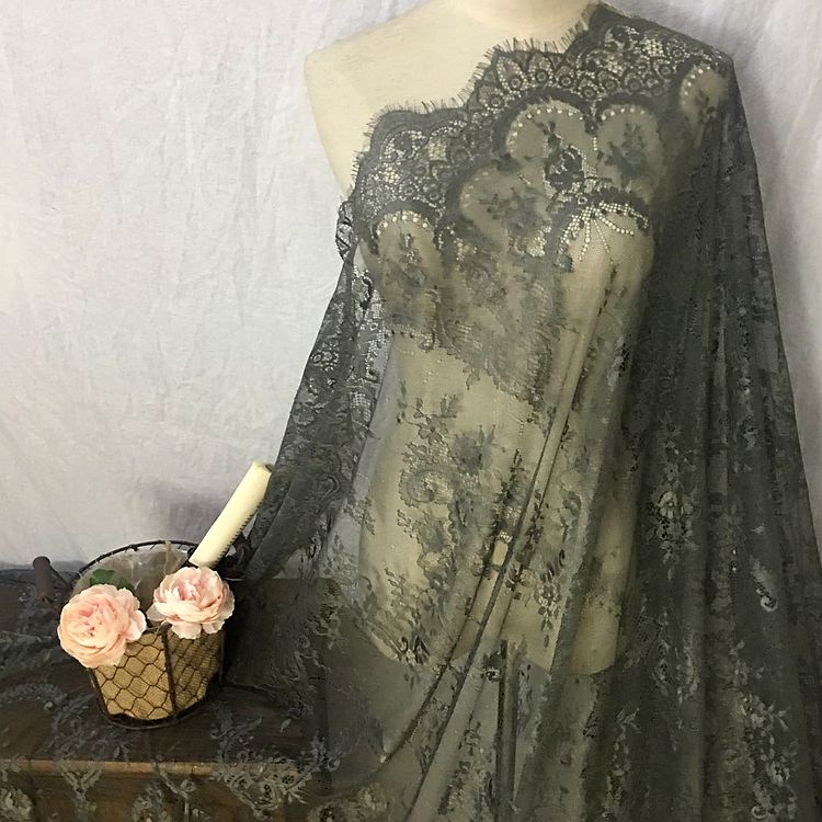 Chantilly Color Lace Width 150 cm CL0024-Lace Fabric Shop