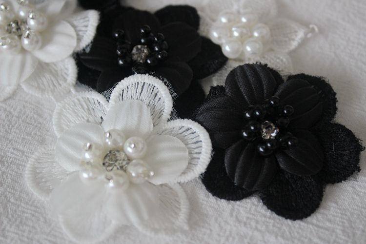 Luxury Embroidery Beaded Lace Trim Floral BT0116-Lace Fabric Shop