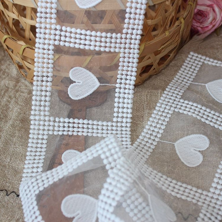 Dress Hem Tulle Lace Trims Width 8-10 cm TF0066-Lace Fabric Shop