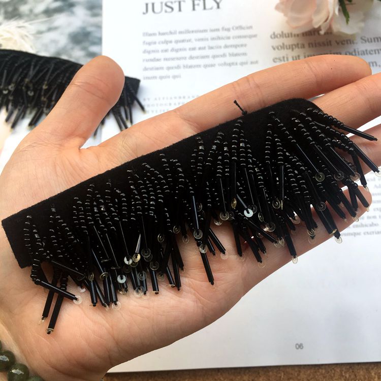 Clothing Shoulder Beaded Trims BT0052-Lace Fabric Shop