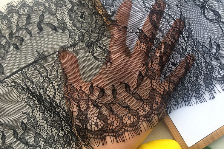 Chantilly Lace Trim Width 18-24 cm LT0036-Lace Fabric Shop