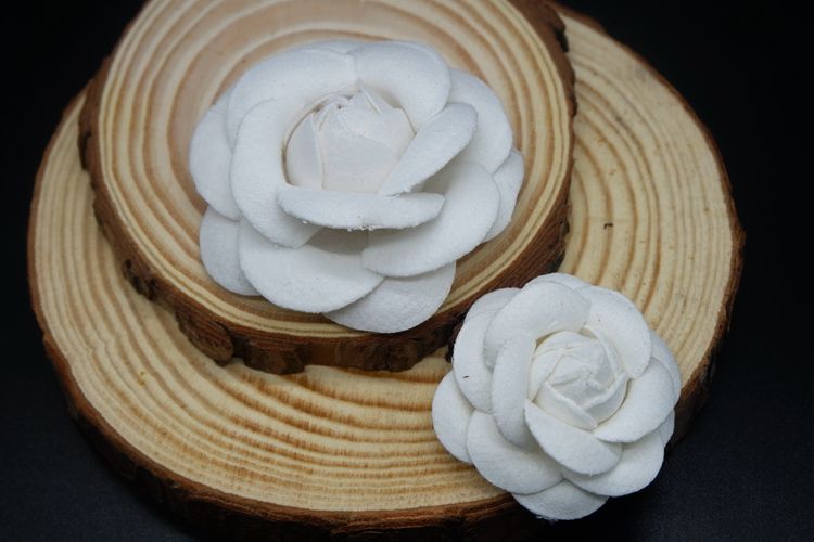 3D Camellia Hat Bag Sweater Brooch BTA0015-Lace Fabric Shop