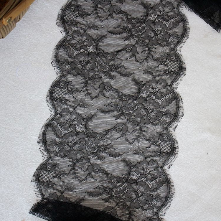 Chantilly Lace Trim Width 22-26 cm LT0093-Lace Fabric Shop