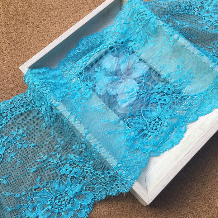 Stretch Color Lace Trims Width 18 cm CL0039-Lace Fabric Shop