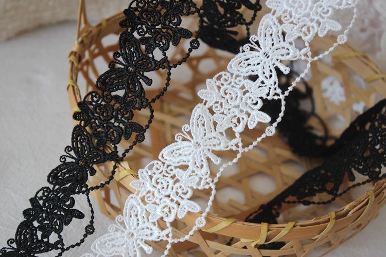 Butterfly Rose Love Lace Trim Width 2-5 cm LT0362-Lace Fabric Shop