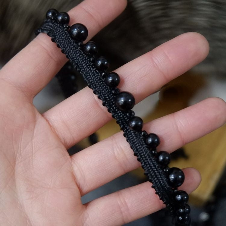 Beaded Lace Trimming Fabrics BT0049-Lace Fabric Shop