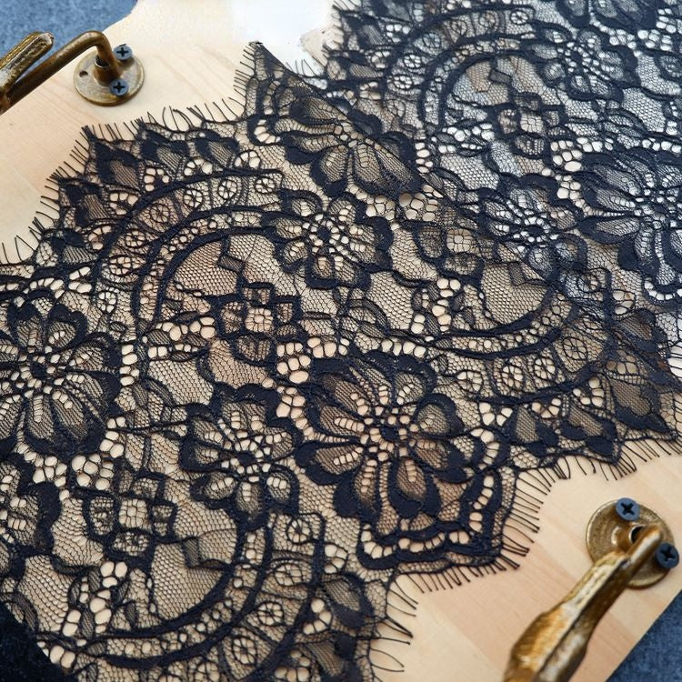 Rose Lace Trim Fabric Width 15-23 cm LT0234-Lace Fabric Shop