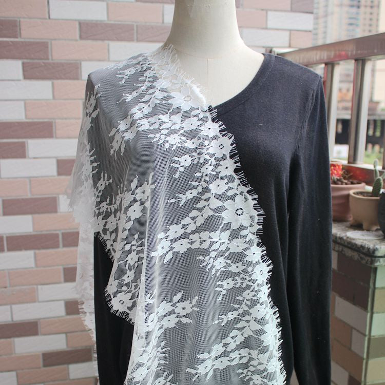 Eyelash Lace Trim Sewing Fabric Width 32 cm LT0325-Lace Fabric Shop