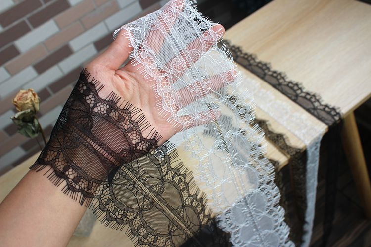 Eyelash Chantilly Lace Trims Width 3-9 cm LT0327-Lace Fabric Shop