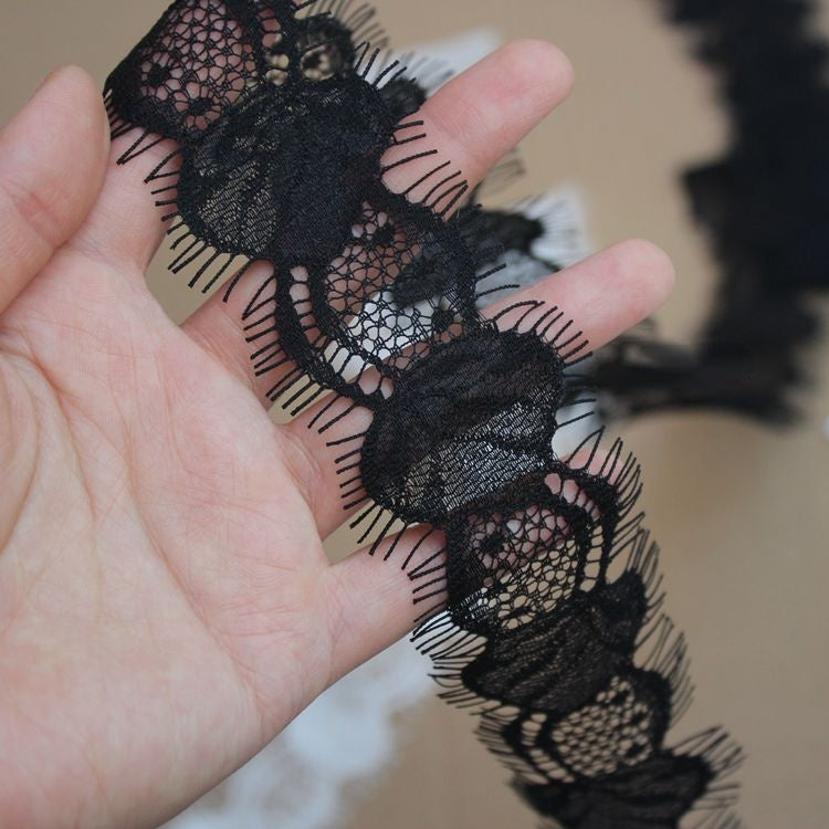 Letters Chantilly Lace Trim Width 3-8 cm LT0322-Lace Fabric Shop