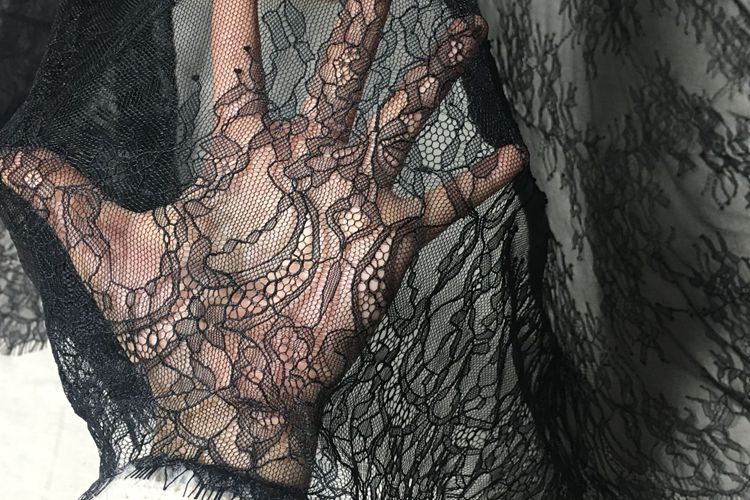 3D Chantilly Lace Width 150 cm CHL0025-Lace Fabric Shop