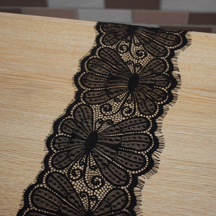 Veil Chantilly Lace Trims Width 14-16 cm LT0326-Lace Fabric Shop