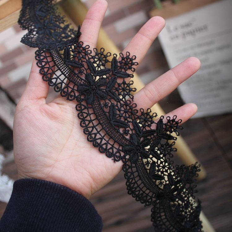 Hollow Leaf Lace Trims Width 6-9 cm LT0346-Lace Fabric Shop