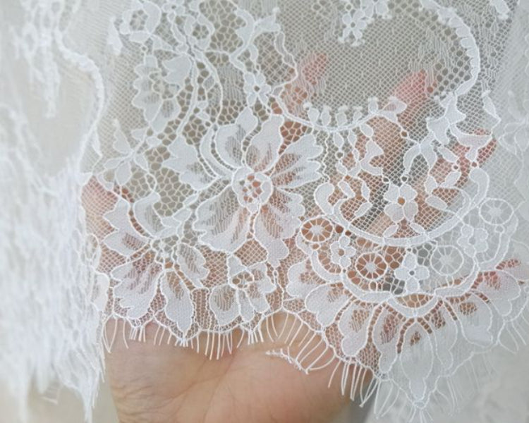 Lace Trim Edge Fabric Width 32-46 cm LT0251-Lace Fabric Shop