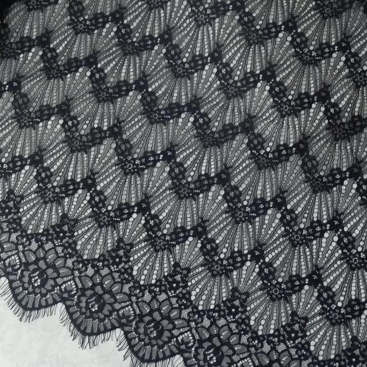 French Bridal Guipure Lace Width 150 cm GL0074-Lace Fabric Shop