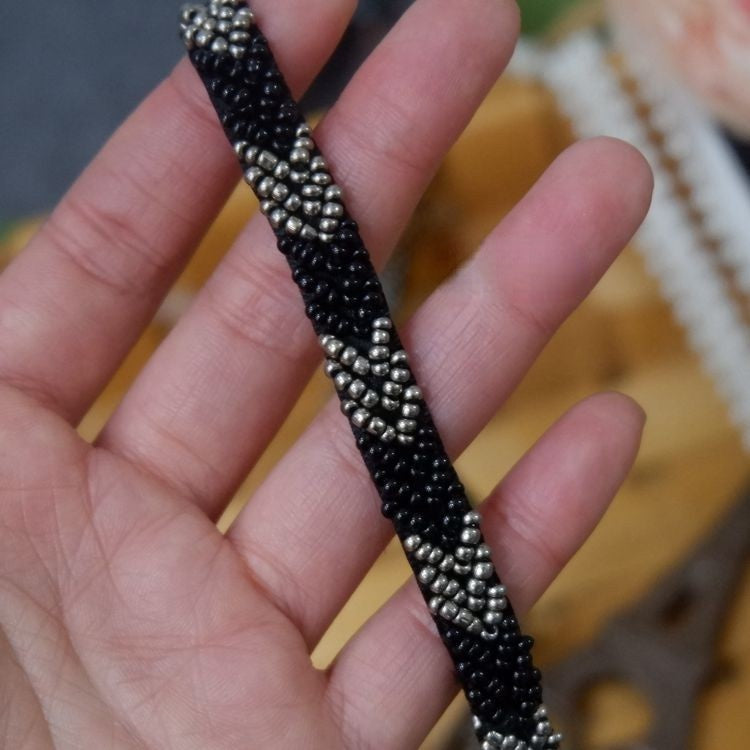 Pearl Beaded Lace Trimming BT0008-Lace Fabric Shop