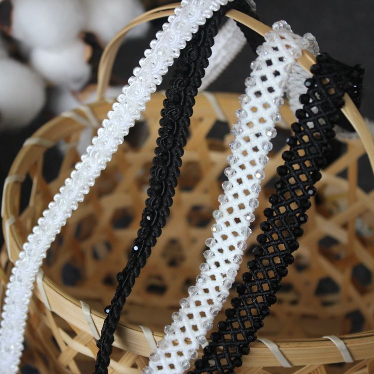 Hollow Beaded Wedding Lace Trim BT0118-Lace Fabric Shop