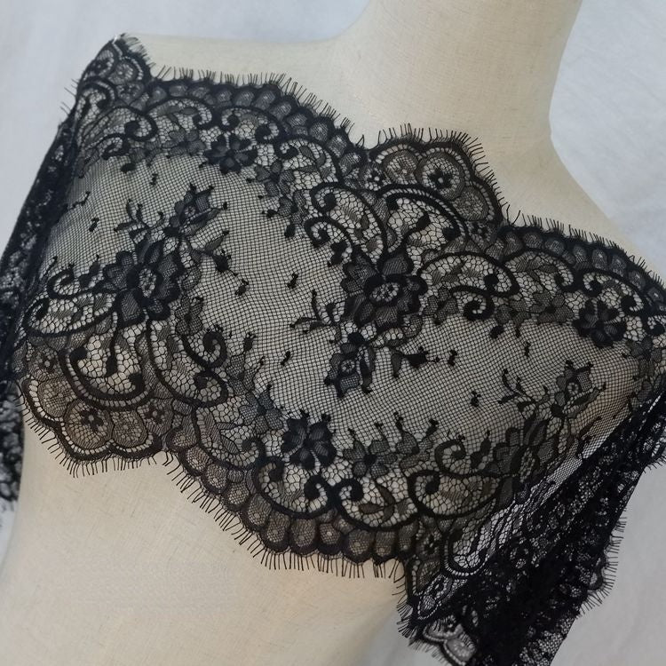 Hem Lace Trim Material Width 19-27 cm LT0240-Lace Fabric Shop