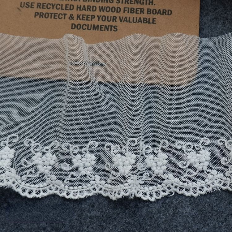 Cuff Lace Tulle Fabric Trim Width 7-9 cm TF0081-Lace Fabric Shop
