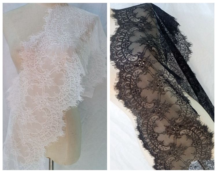 Hem Lace Trim Material Width 19-27 cm LT0240-Lace Fabric Shop