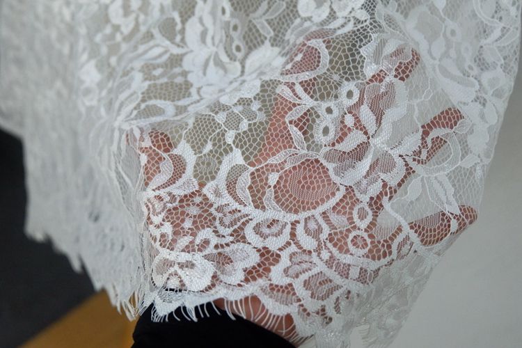 Veil Chantilly Lace Fabrics Width 56 cm CHL0081-Lace Fabric Shop