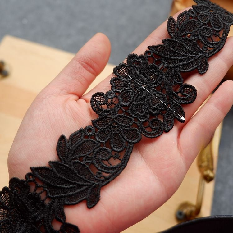 Floral Guipure Lace Trim Decoration LT0165-Lace Fabric Shop