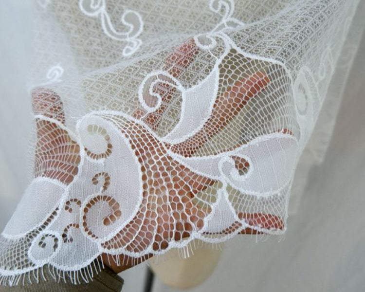 Cloth Lace Material Width 22-36 cm LT0247-Lace Fabric Shop
