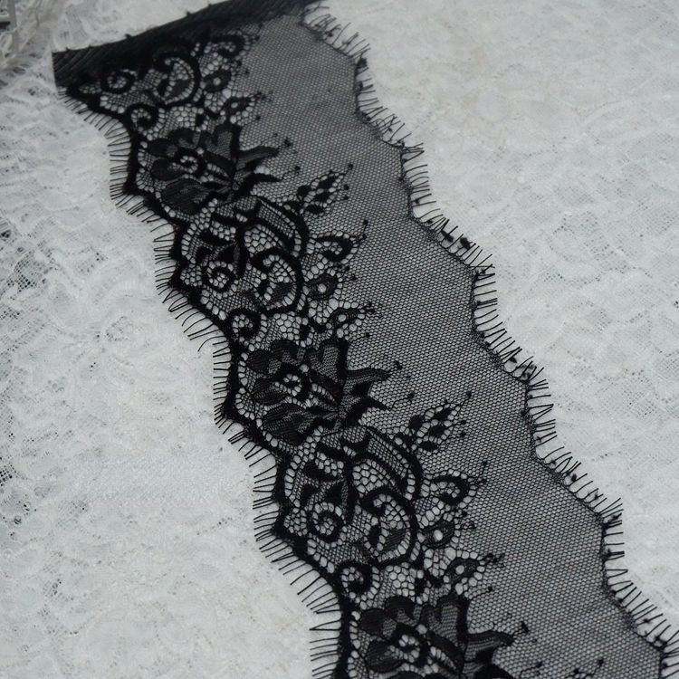Chantilly Lace Trim Width 10-27 cm LT0016-Lace Fabric Shop