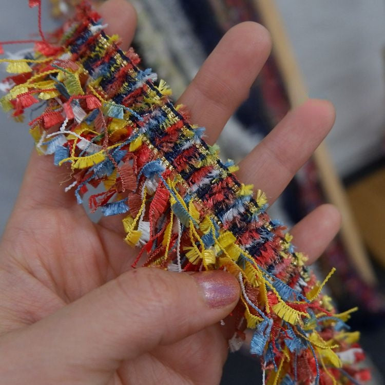 Colorful Fringe Lace Trim Width 3.5 cm CL0061-Lace Fabric Shop