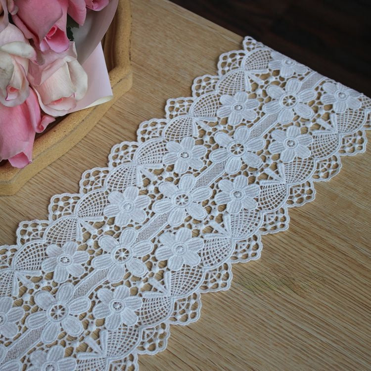 Guipure Wide Lace Trim Width 11-15 cm LT0350-Lace Fabric Shop