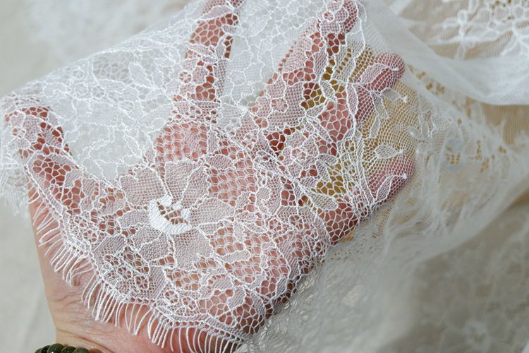 Thin Chantilly Lace Width 120cm CHL0003-Lace Fabric Shop