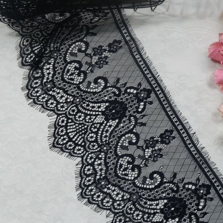 Eyelash Lace Trim Width 20-22 cm LT0056-Lace Fabric Shop
