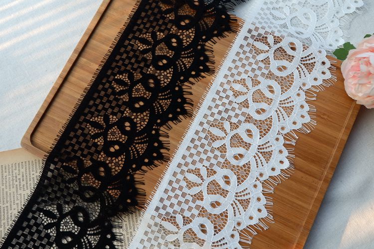 Chantilly Lace Trimming Width 10-12 cm LT0217-Lace Fabric Shop