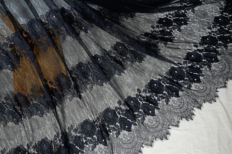 3D French Guipure Lace Width 150 cm GL0056-Lace Fabric Shop