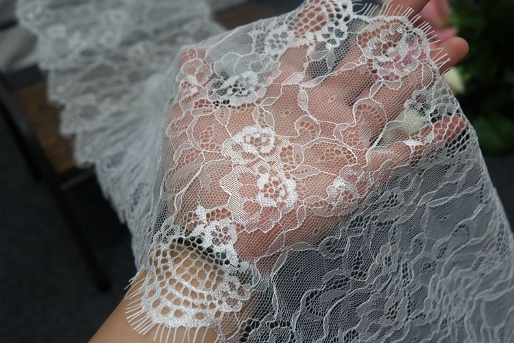 Chantilly Lace Trim 20-22 cm LT0097-Lace Fabric Shop
