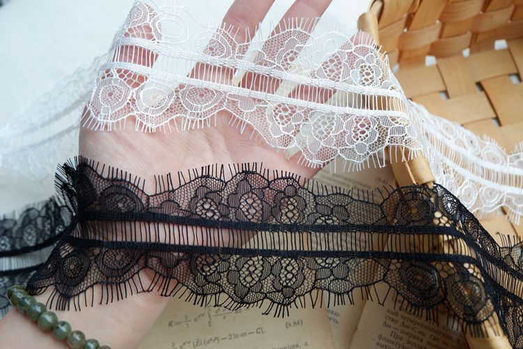 Eyelash Lace Trim Fabric Width 7 cm LT0200-Lace Fabric Shop