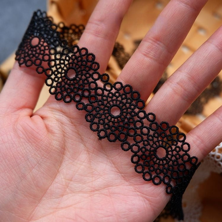 Narrow Lace Trim Width 2-5 cm LT0177-Lace Fabric Shop