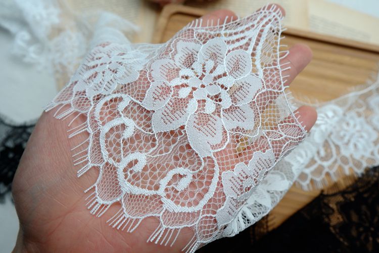 Chantilly Lace Trimming Width 9-13 cm LT0214-Lace Fabric Shop