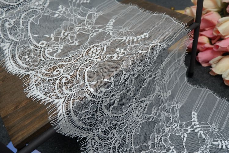 Chantilly Lace Trims 26-27 cm LT0100-Lace Fabric Shop