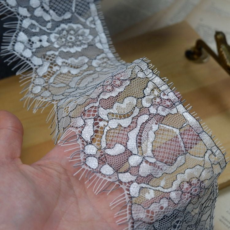 Chantilly Lace Trim Width 7-9 cm LT0013-Lace Fabric Shop